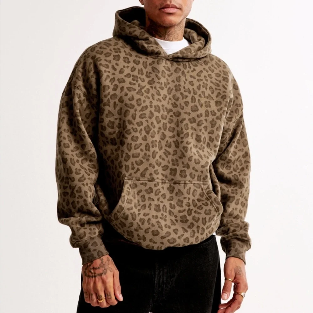 NWT Abercrombie Essential Popover Hoodie Sz Medium - Picture 2 of 12